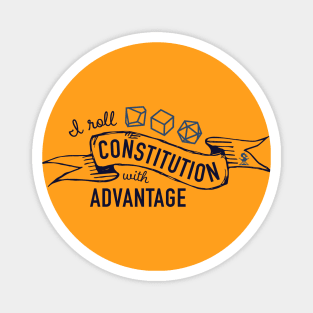 I Roll Constitution with Advantage Magnet